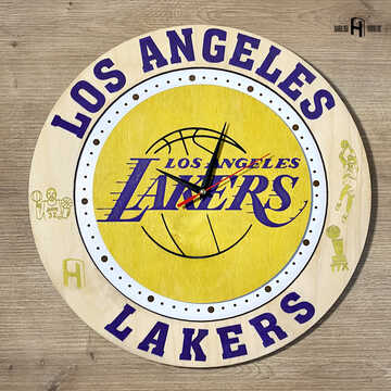 Los Angeles Lakers (yellow wood)